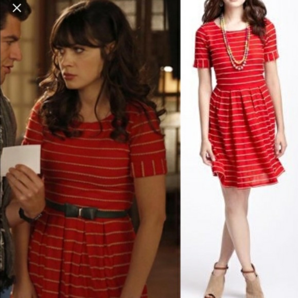 Anthropologie Bordeaux Red Dress
